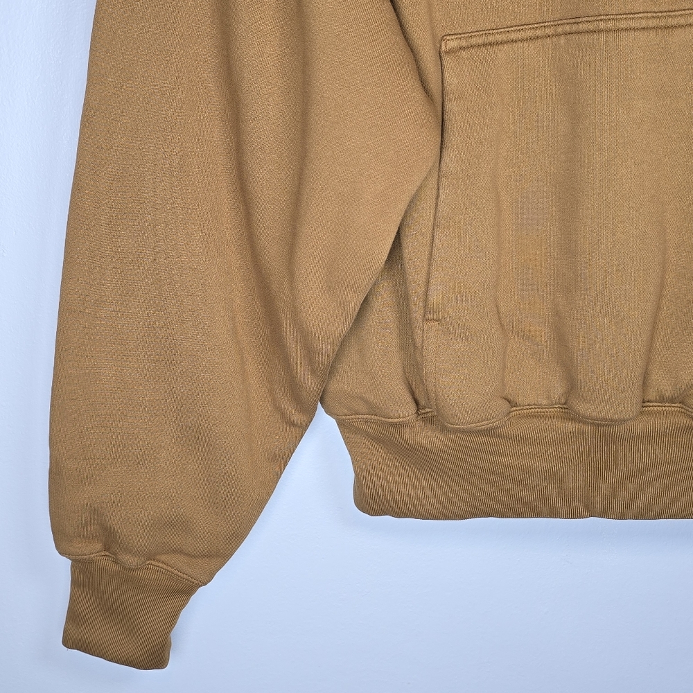 Yeezy x Gap Kanye West Men's Double Layer Sweatshirt Hoodie Brown Small Unisex - Picture 2 of 12